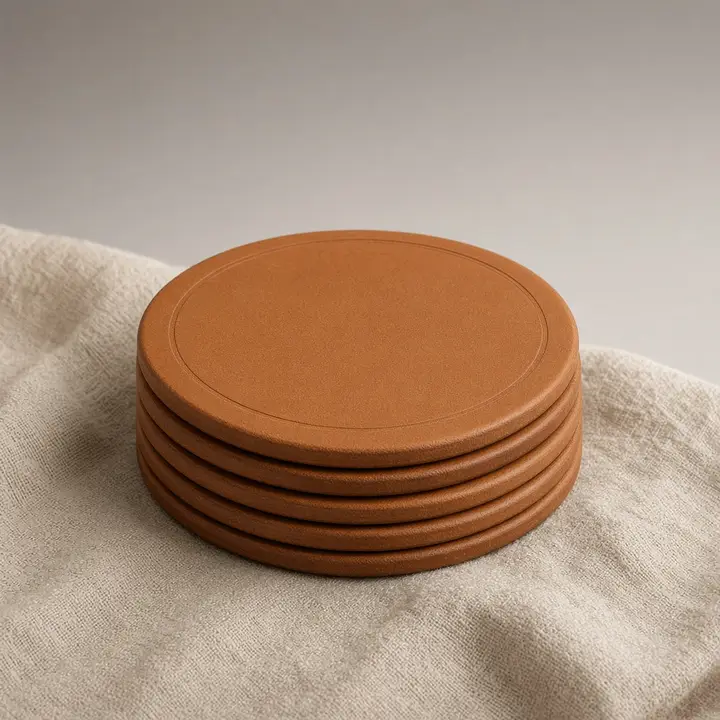 Leather coasters