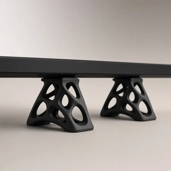 Monitor riser feet