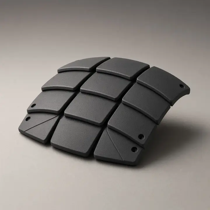 Segmented armor panel