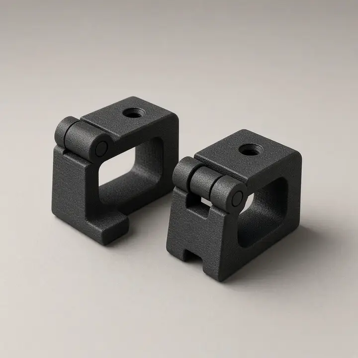 Visor hinge clips